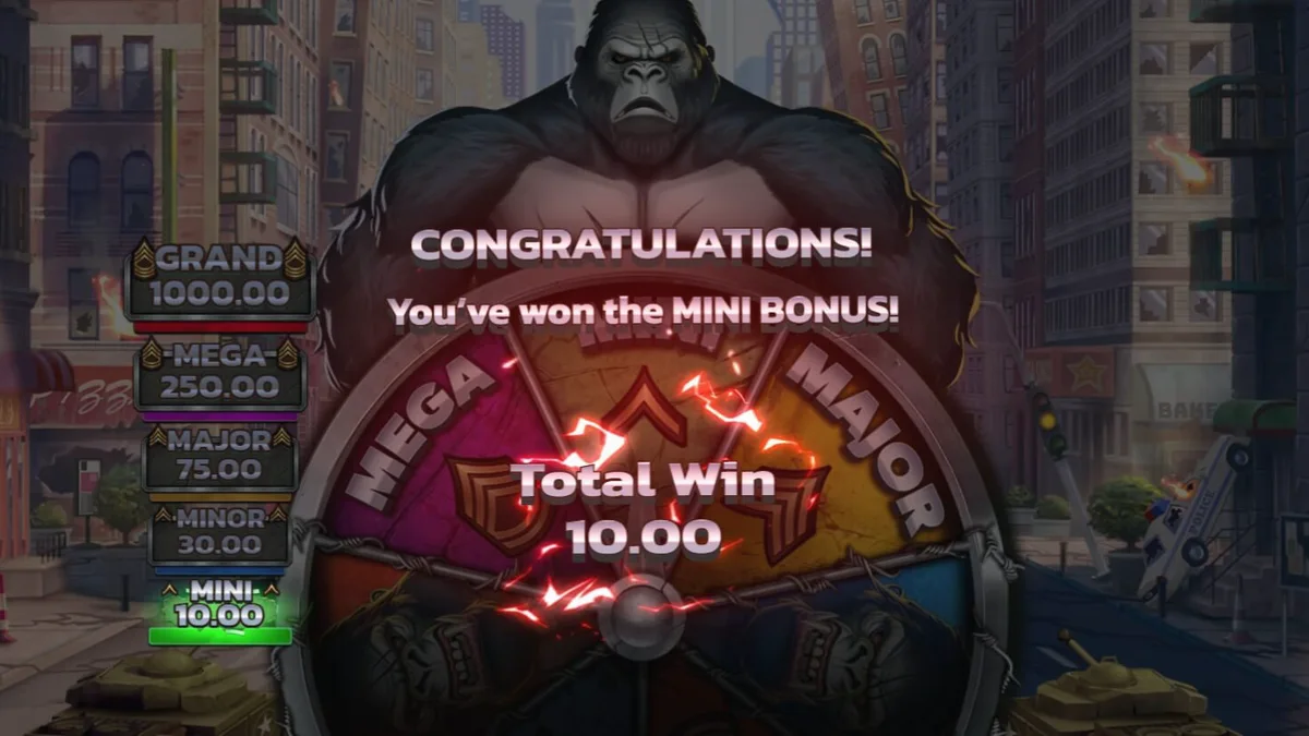 Primal Rampage slot com temática de selva e gorila