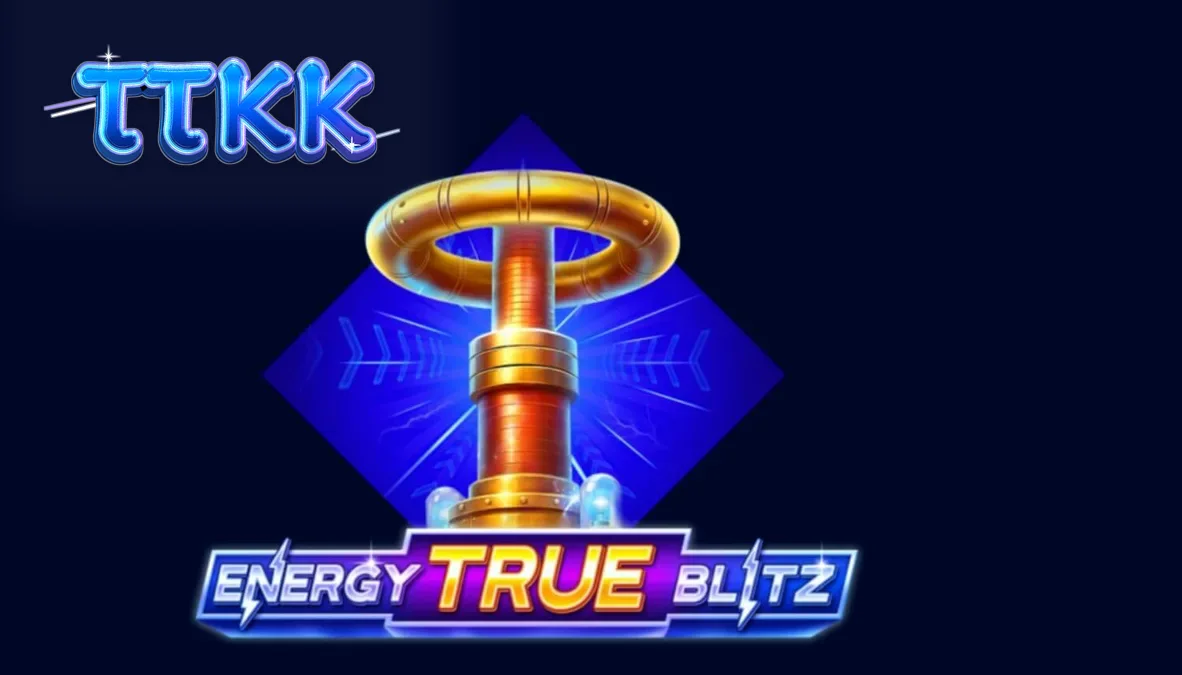 Interface vibrante e neon do slot Energy True Blitz com símbolos elétricos e metálicos.